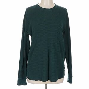 Vince Dark Green Long Sleeve Sweater Tee Large